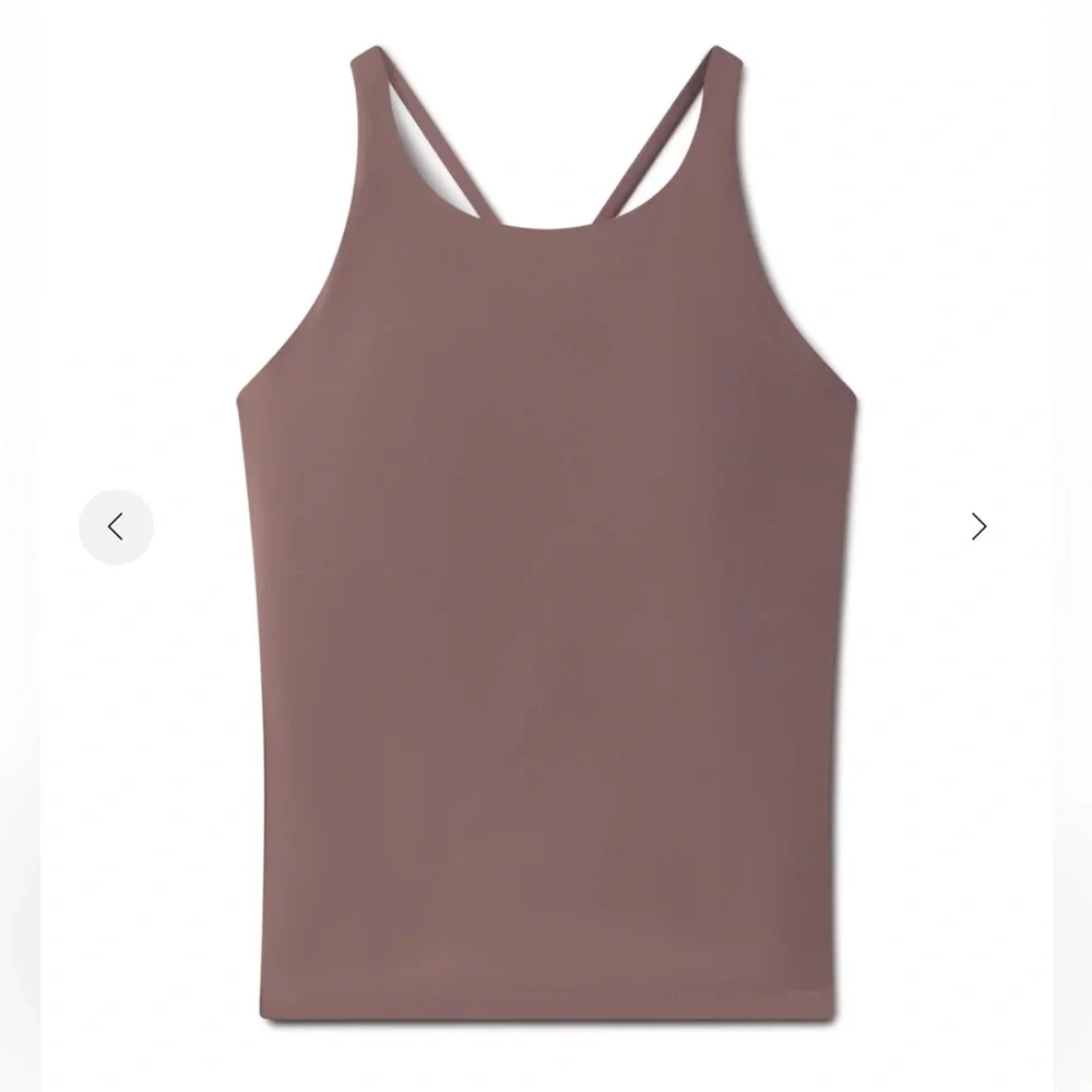 NWT, SPANX—SpanxSmooth OnForm High Neck Shelf Tank Lined Women's Top in Smoke—M - Picture 12 of 12